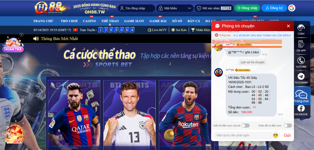 QH88 thể thao